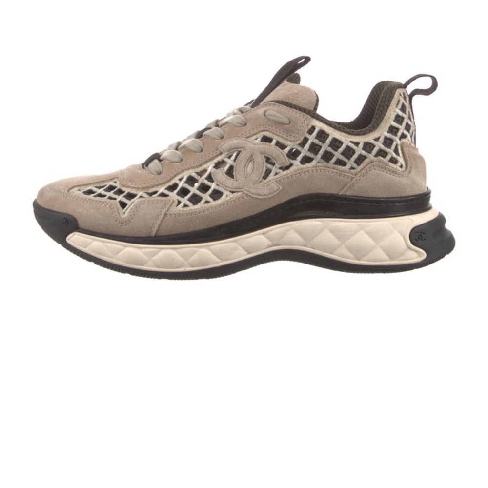 Chanel Beige and Black Sneakers - Picture 5 of 5